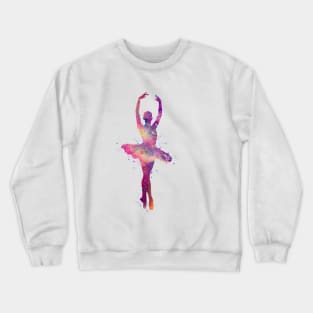 Girl Ballerina Watercolor Crewneck Sweatshirt